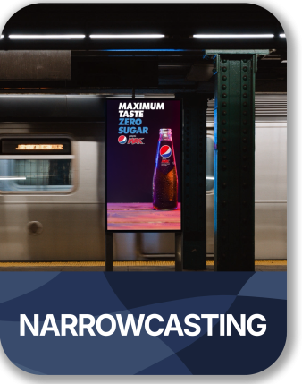 narrowcasting videoproductie button